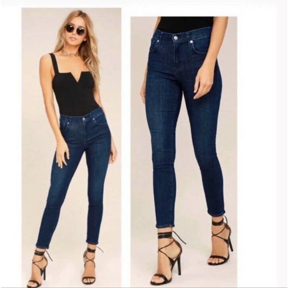 AGOLDE Sophie Mid Rise Dark Wash Skinny Jeans Size 24